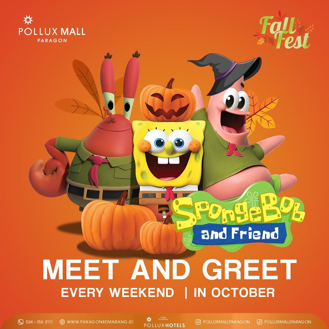 🍂 Meet & Greet Spongebob Squarepants and friends – Pollux Malls